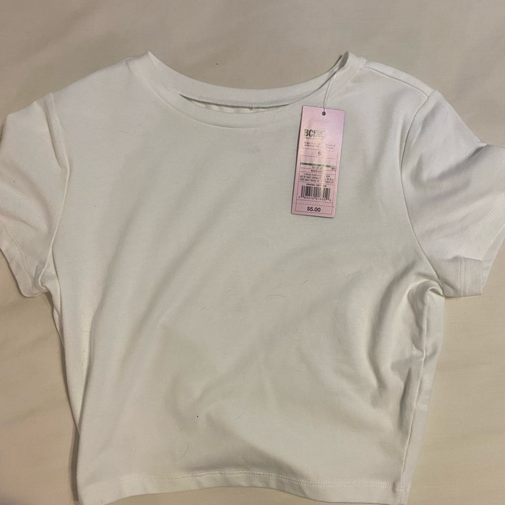 White crop top size small NWT